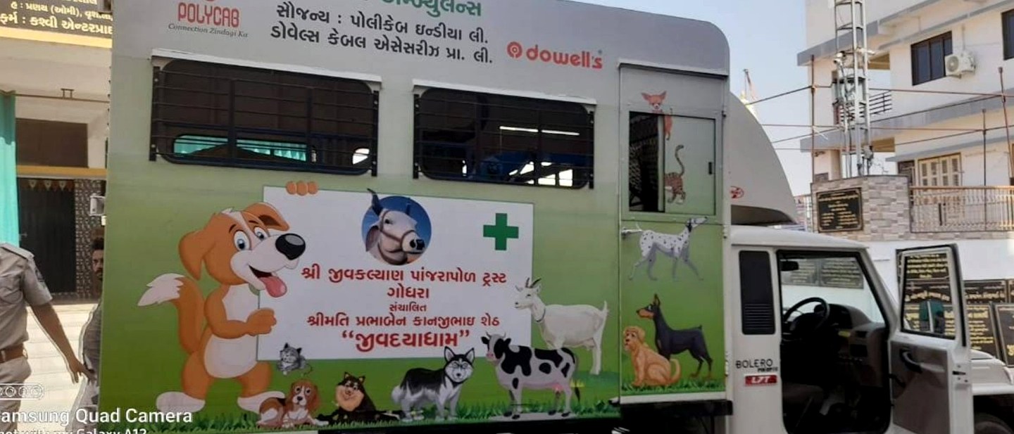 Jivdaya Dham Animal Ambulance — Mobile Veterinary Unit